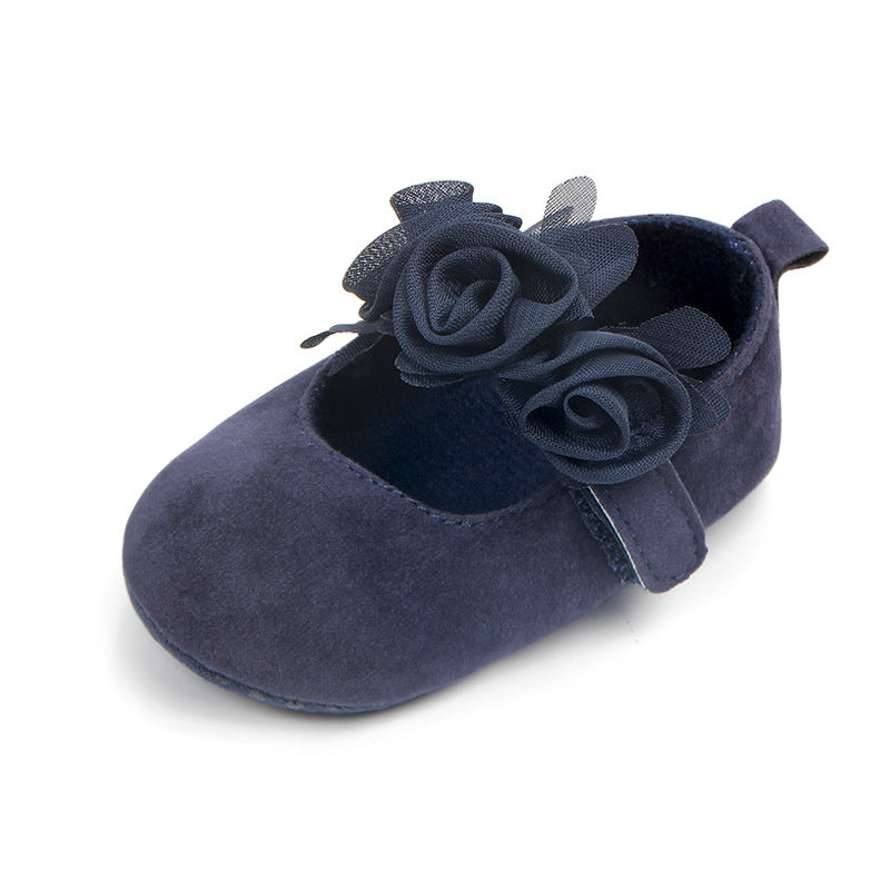 Baby Girl Shoes First Walkers Flower Pattern Fabric Cotton Shoe Unisex Non-slip Breathable Soft Bottom Toddler Crib 0-18M