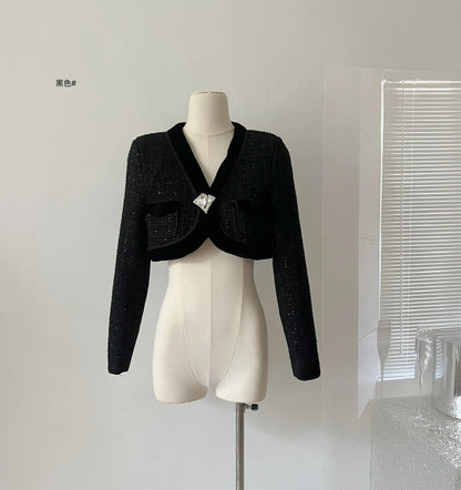 EtherealBe Sweet Pink Tweed Blazer for Ladies