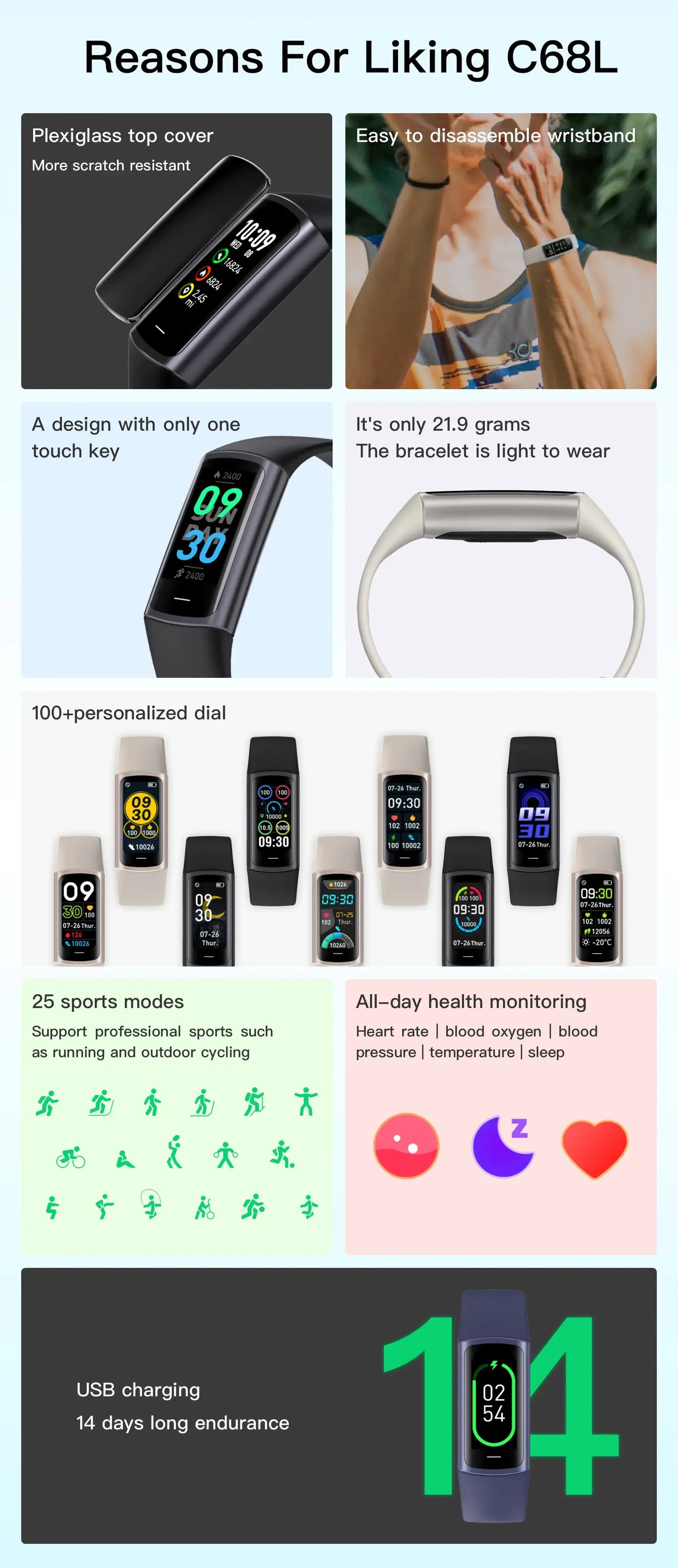 Smart Band 8 Pro Fitness Bracelet Wristbands Woman Pedometers For Walking Women'S Watches For Huawei Xiaomi Phone