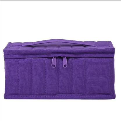 Essential Oil Case 38 Bottles 5ML10ML15ML Perfume Oil Essential Oil Box Travel Portable Carrying Holder Nail Polish Storage Bag