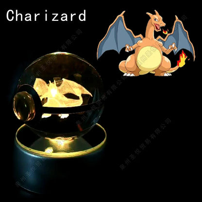 EtherealBe Pokemon 3D Crystal Ball Night Light