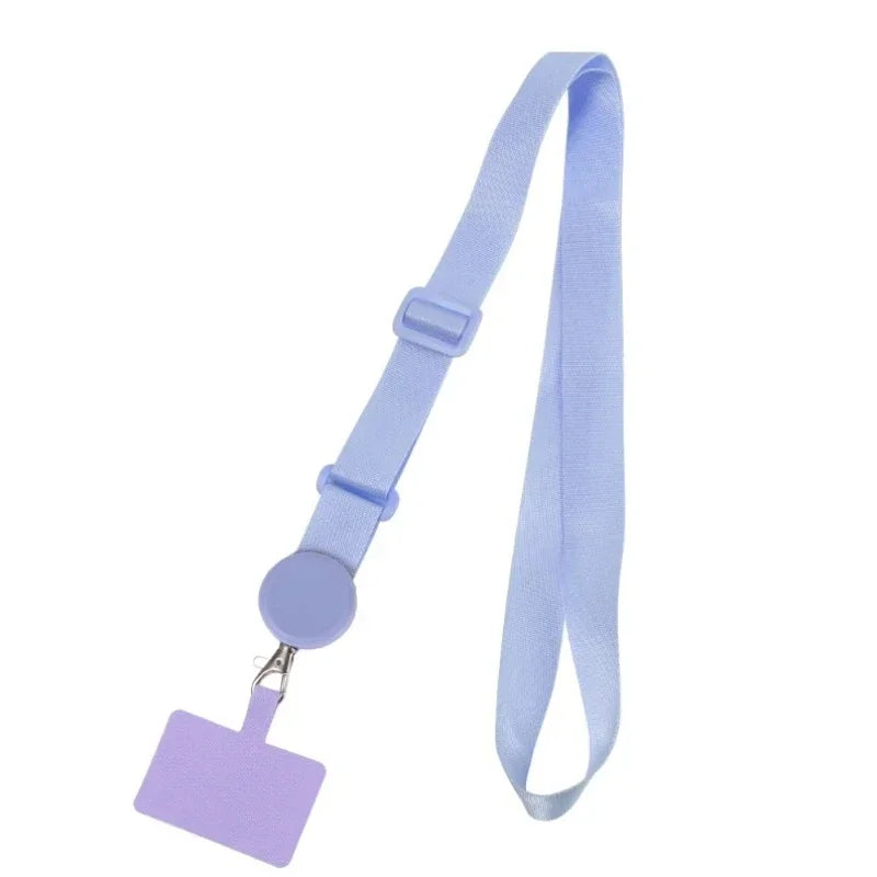 Long Crossbody Phone Lanyard Adjustable Neck Strap Wide Cloth Neckband Strap Rope Hanging Anti-Lost Phone Lanyard