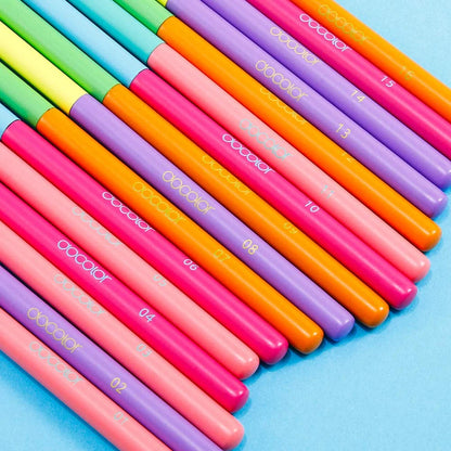 Docolor Colorful Makeup brushes set Cosmetic Foundation Powder Blush Eyeshadow Face Kabuki Blending Make up Brushes Beauty Tool