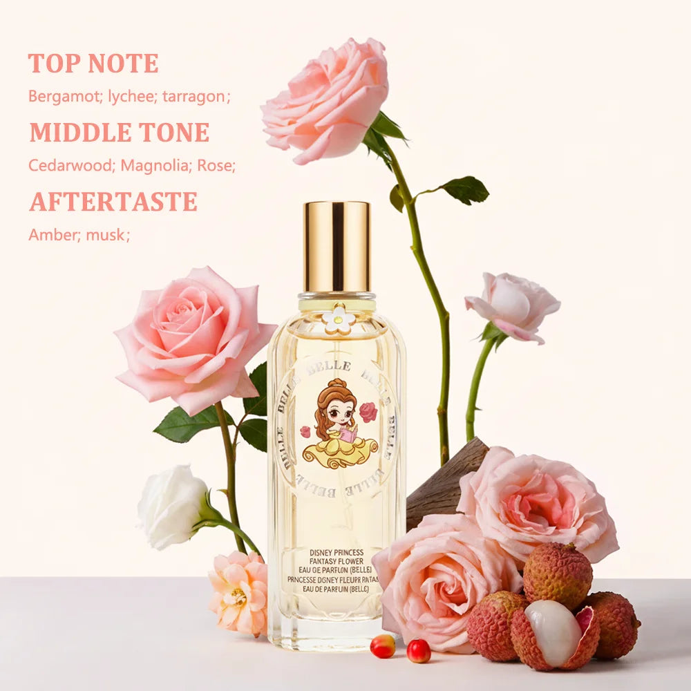 MINISO & DISNEY BELLE Women Perfume Original Luxury Floral Fragrance For Woman Spray 60ML Girl Birthday Present Children Gift