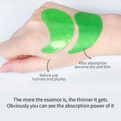 Seaweed EYE Mask 60PCS – Hyaluronic Acid Collagen Patches for Dark Circles,Puffiness, Natural,Non-Irritating,Certified Skincare