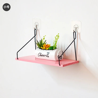 Nordic Wooden Wall Hanging Shelves Living Room Decor Display Stand Home Wall Decoration Bedroom Storage Shelf