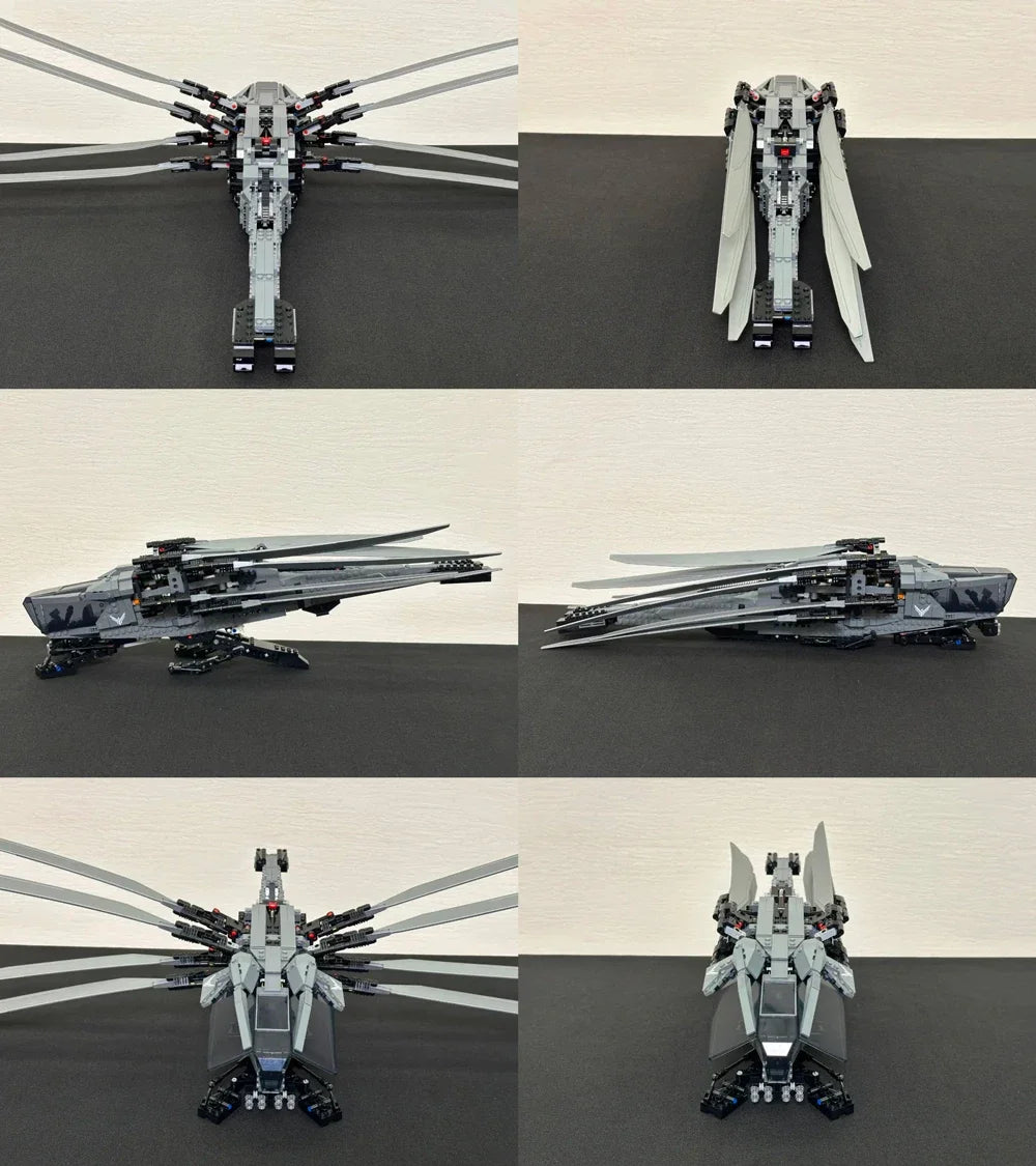 1369PCS Dune Atreides Royal Ornithopter Model Building Blocks Compatible with 10327 Creative Aircraft Bricks Toys for Kids Gifts