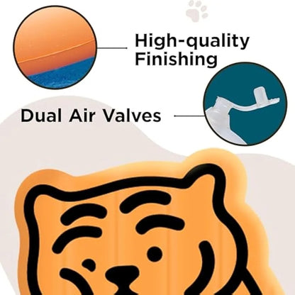 Inflatable Pool Float Mat Tiger - Summer Lake Beach Party Swimming Pool Large Water Fun Float Bed Sunbathing Tanning Pool Loung