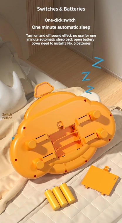 Baby Toy Electric Children's Steering Wheel Simulated Driving Car Steering Wheel LED Vocal Educate Toys Halloween Christmas Gift