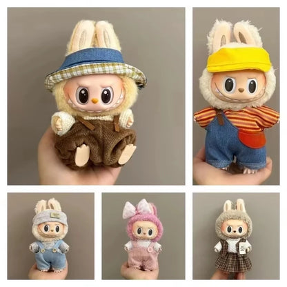 Labubu Doll Clothes Set for V1/V2 Ropa Labubu Dolls Strap Pants Set Cute Skirt Overalls Accessories Children's Toy Gifts