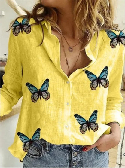 Vintage Cotton Linen Blouse Shirt Top Blusa Feminina Roupas Long Sleeve Female Casual Quality Spring Autumn Shirt Women Tops