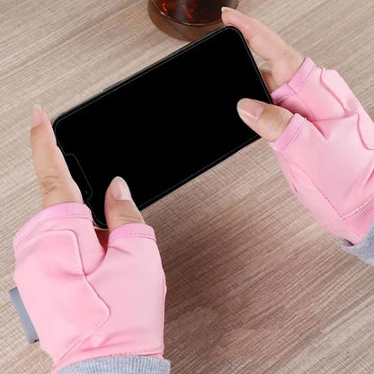 Electric USB Rechargeable Heated Gloves Fingerless Winter Hand Warmer Unisex Smart Touchscreen Fast Heating Gloves