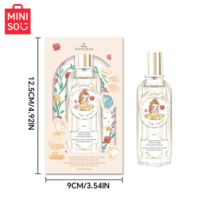MINISO & DISNEY BELLE Women Perfume Original Luxury Floral Fragrance For Woman Spray 60ML Girl Birthday Present Children Gift