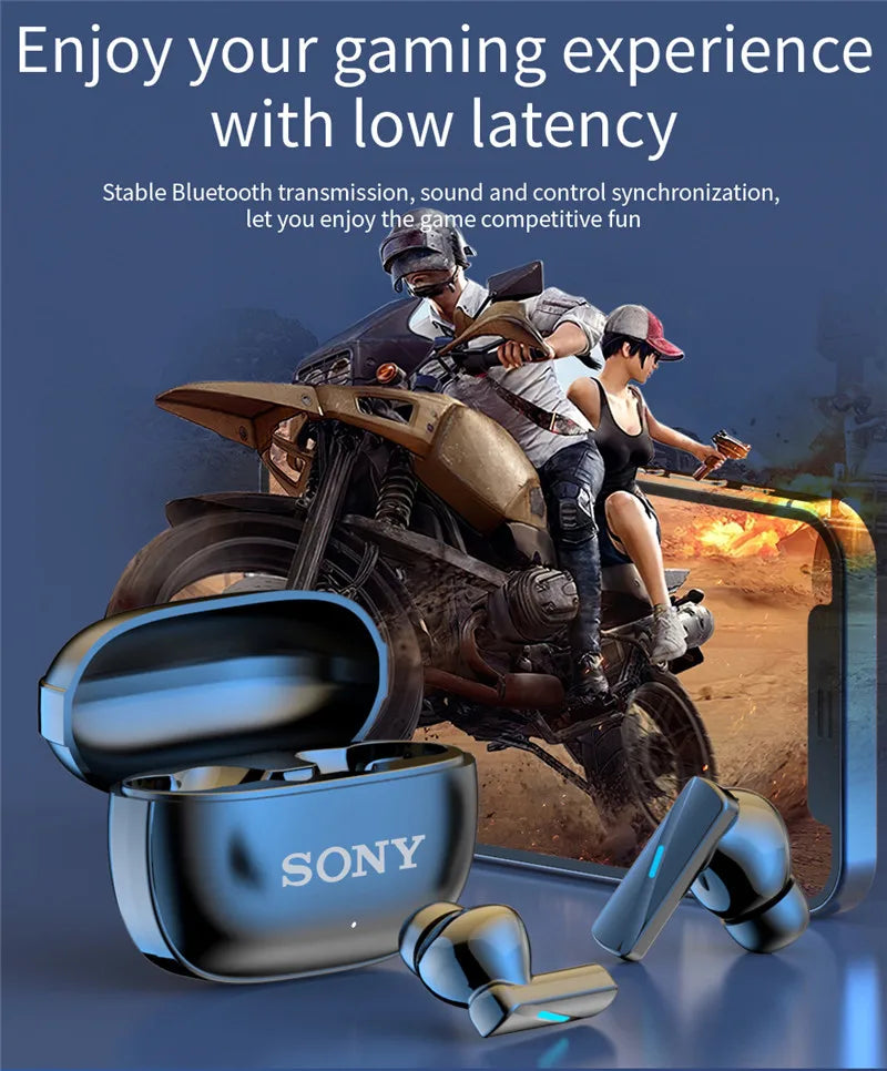 Sony True Wireless Bluetooth Earphones & Headphones In-ear Earplugs Waterproof Fitness Motion Music Hedset Flip Cover Earphone