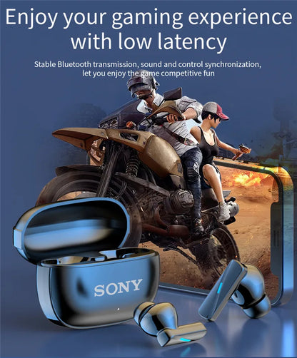 Sony True Wireless Bluetooth Earphones & Headphones In-ear Earplugs Waterproof Fitness Motion Music Hedset Flip Cover Earphone