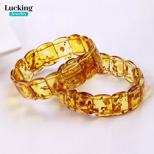 3A Natural Baltic Amber Bangle 11-14x15-17mm - Ultra-Rich Inclusions Bracelet for Collector's Raw Amber Jewelry