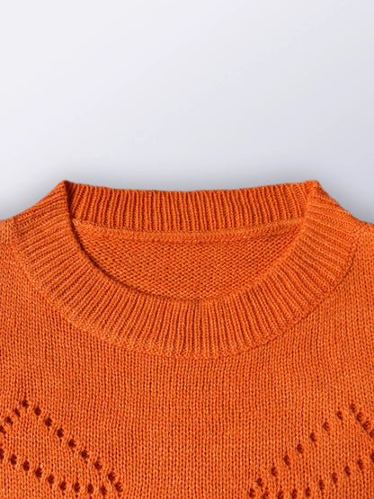 EtherealBe women's pumpkin sweater in vibrant orange with a cozy knit design