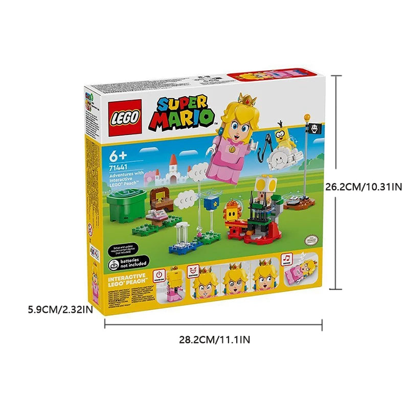 71441 LEGO Adventures with Interactive LEGO  Peach ,Super Mario Playset for Kids, Yellow Toad Figure