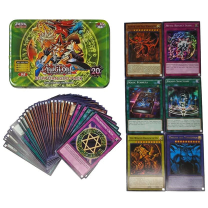 Yu Gi Oh Cards EGYPTIAN GOD PACK Card Deck English TCG Holographic Golden White Dragon Duel Game Collection Card with Tin Box