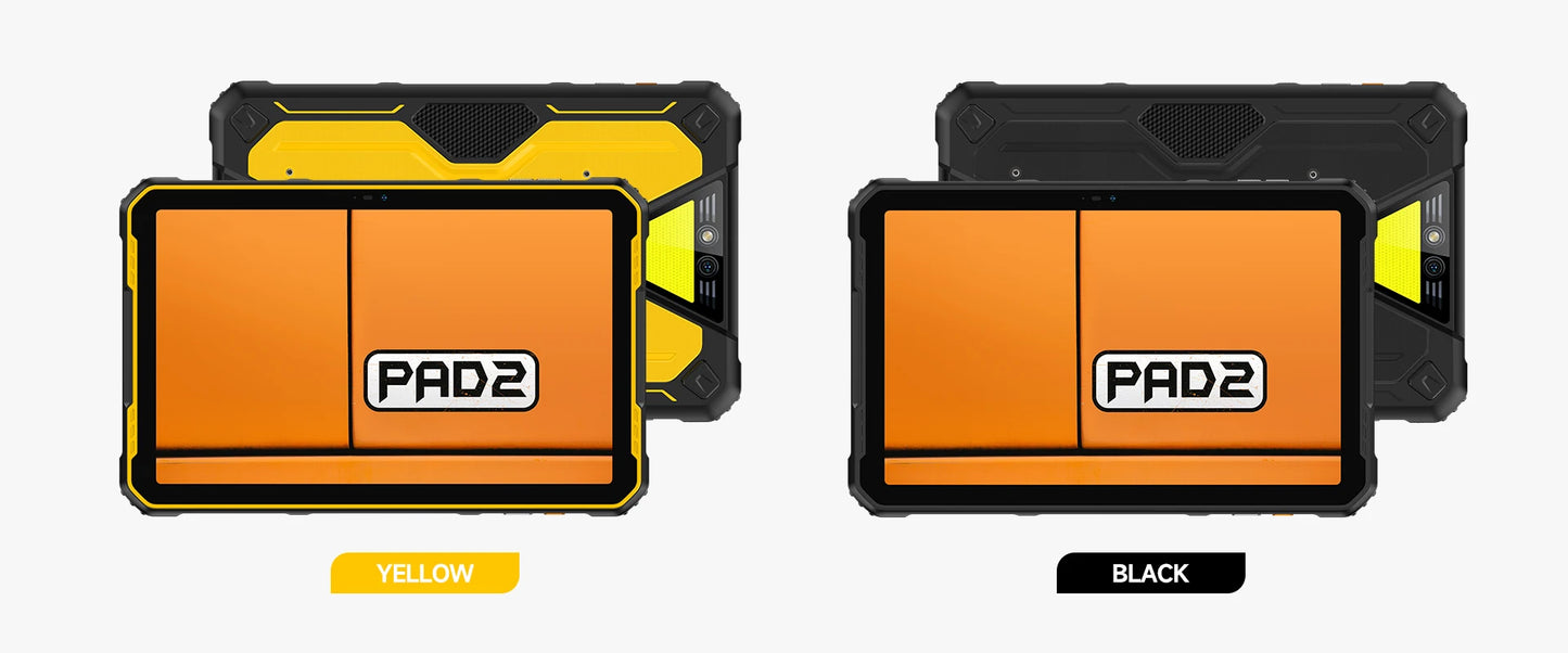 Ulefone Armor Pad 2 Rugged Tablet, 11" 2K, 18600 mAh ,IP68/IP69K Android 13 NFC GPS 4G Tablet Up to16GB +256GB LED Camping light