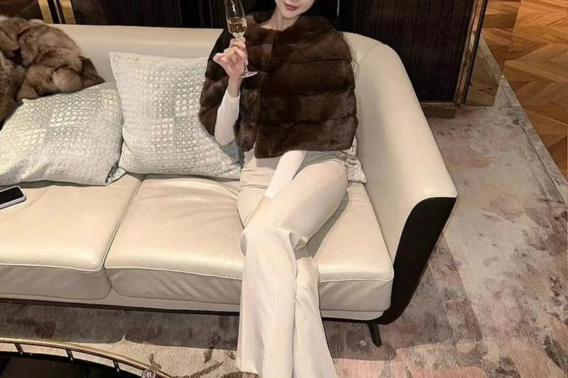 Winter Jacket Woman New in Coats 2025 Autumn and Winter New Short Coat Fur Coat Women's Versatile Short Shawl Fur Blouson