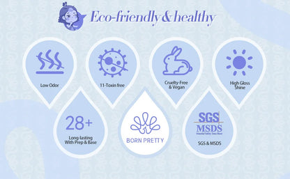 BORN PRETTY 7ml Glitter Gel Nail Polish Set Sparkly Shiny Gold Silver Pink Glitter Gel Polish Kit Winter Christmas Gift Box