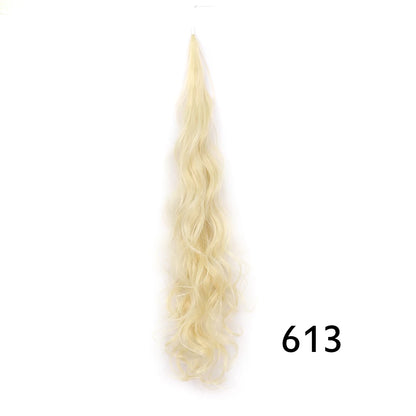 32" Flexible Wrap Around Ponytail Hair Extension Long Curly Synthetic Ponytail Wavy Pretty Hair Ponytails Hairpieces For Women