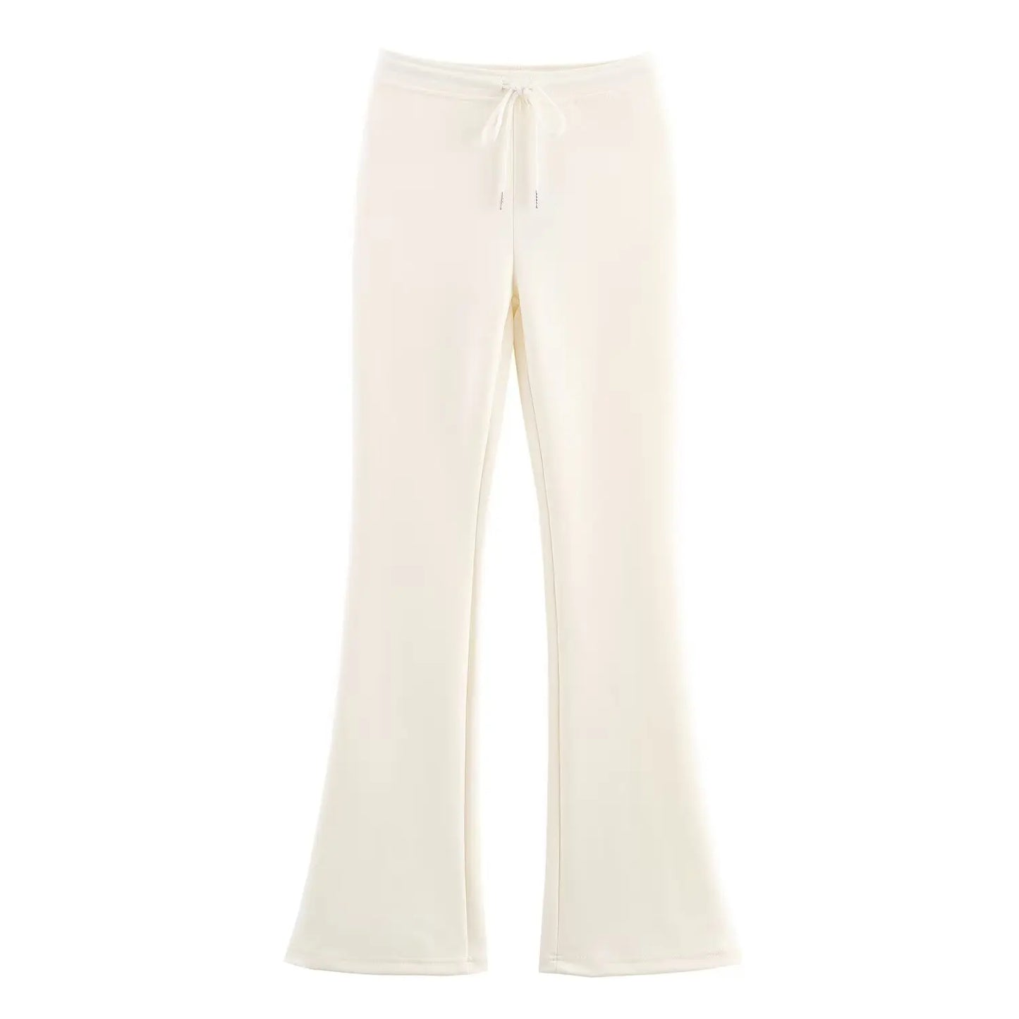 HH Women Casual Solid Coat Flared Pants Suits Long Sleeve Zipper Bomber Jackets 2025 New Fashion Lady Chic Outfit 2 Piece Set