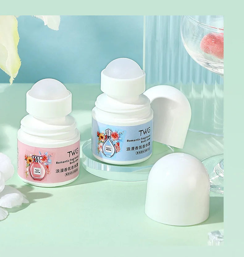 Romantic Fragrance Body Solid Perfume,Roll-on Antiperspirant Lotion,Woody,Floral Fruity Notes,Whole Body Fresh Lasting Fragrance