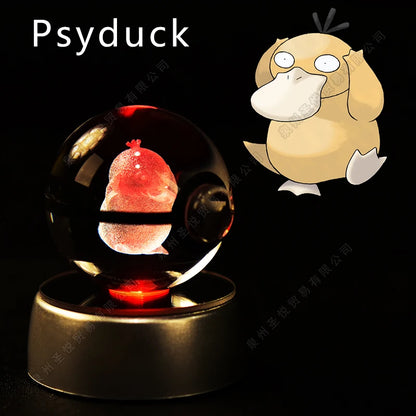 EtherealBe Pokemon 3D Crystal Ball Night Light