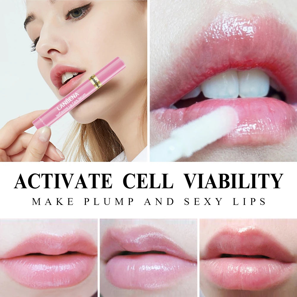 Instant Volumising Lip Serum Increase Gloss Elasticity Reduce Lip Fine Lines Moisturizing Nourish Repairing Lip Care