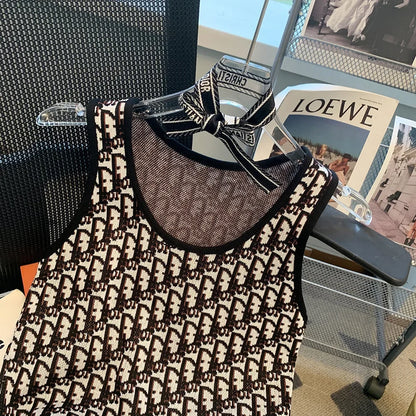 Summer New Bow Outer Wear Spandex Tank Top Strapless Top For Women Fashion Sensibility Niche Knittank Vest