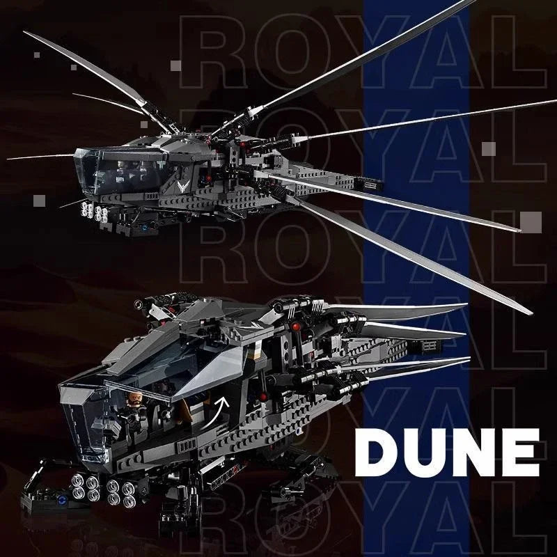 1369PCS Dune Atreides Royal Ornithopter Model Building Blocks Compatible with 10327 Creative Aircraft Bricks Toys for Kids Gifts