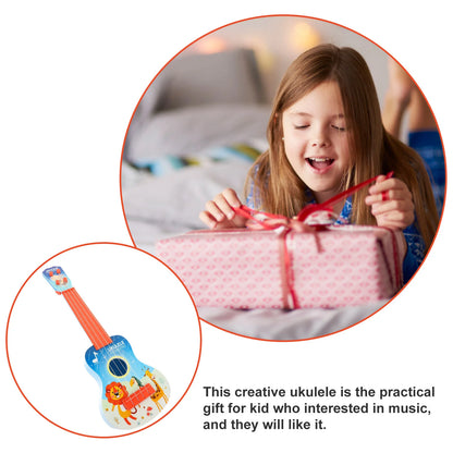 Children's Guitar Ukulele for Beginner Kids Practice Musical Instruments Accessories Plastic Small Toddler