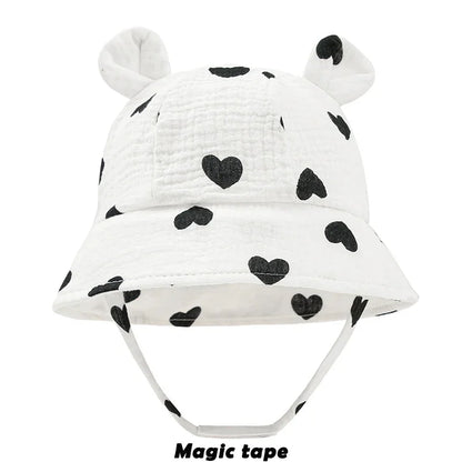 Spring Autumn Solid Color Soft Baby Bucket Hat Cotton Fisherman Hats Kids Summer Toddler Boy Girls Panama Sun Cap Children 0-12M