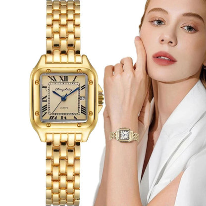 MAYZHISU Luxury Women's Watches Classic Brand Square Ladies Quartz Wristwatches Alloy Strap Business Female Clock Bracelet watch