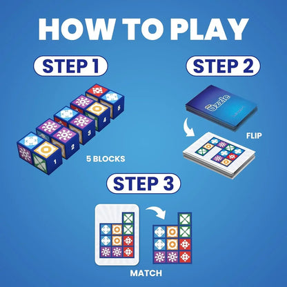 Block Puzzle Board Game for Adults & Kids, Expert-Level Challenges, Uzzle Base Game, an Action Packed Family Board Party Game