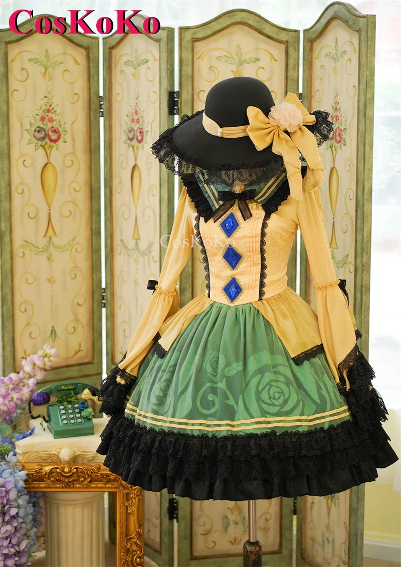 CosKoKo Komeiji Koishi Cosplay Touhou Project Costume Elegant Gorgeous Sweet Formal Dress Halloween Party Role Play Clothing New