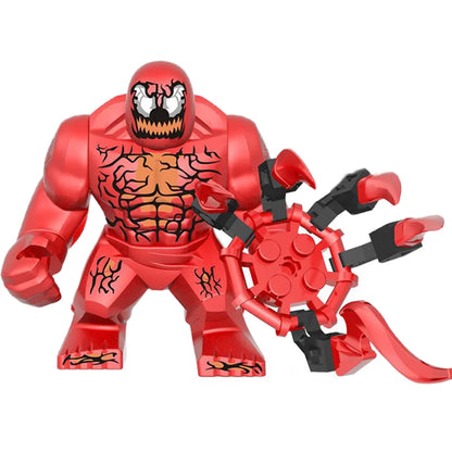 Building Blocks Marvel Transformation Figures Big Goblin Spiderman Iron Man Venom Captain Hawk Deadpool Technic Armor Gift Toys