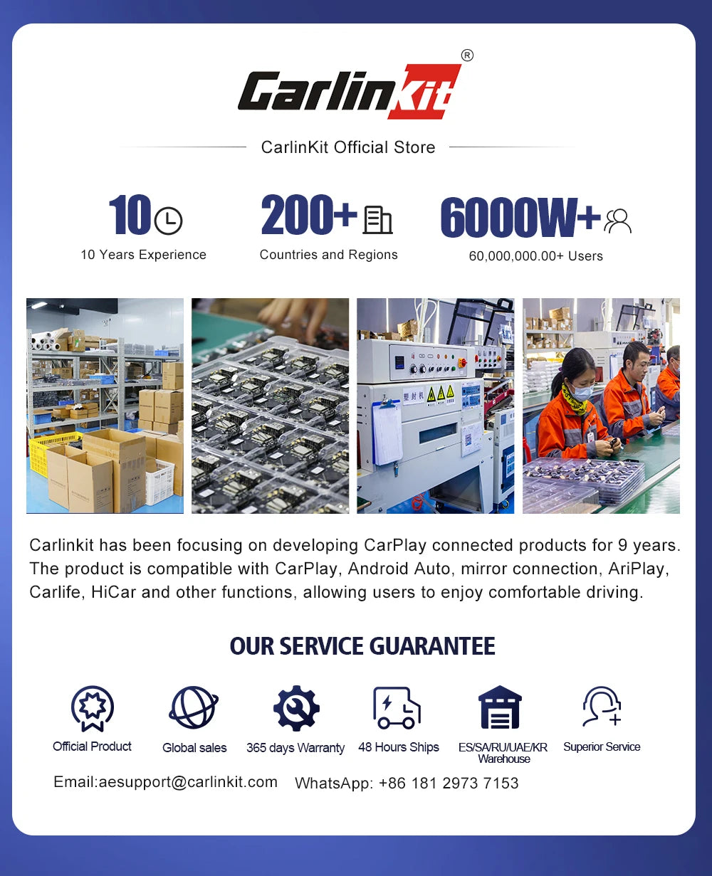 HDMI CarlinKit 8G+128G CarPlay Ai Box Android 13.0 Wireless Android Auto&CarPlay SM6225 Qualcomm 8-Core For Netflix Smart TV Box