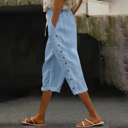 Fashion Casual Summer Capris Women'S High Waisted Short Pants Black White Slim Fit Trousers Street Sports White Black Pants