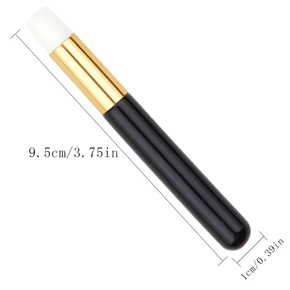 EtherealBe makeup brush set for eyelash care with sleek black handle and white bristles