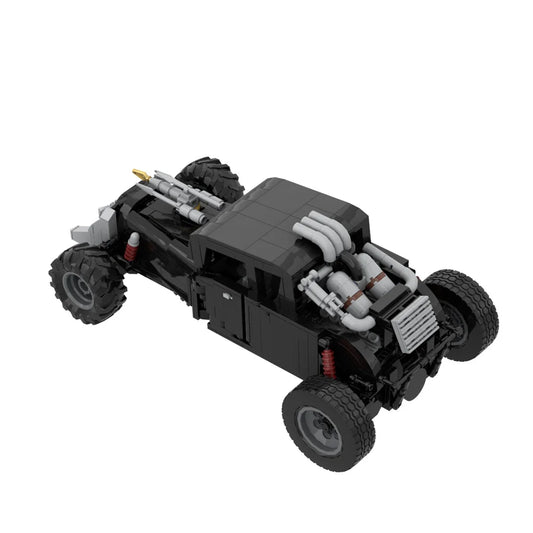 MOC Mad Max Fury Road  Irritable Black Model Building Blocks Military Combat Truck Chariot Tatra T815 Car Bricks Toy Adult Gift