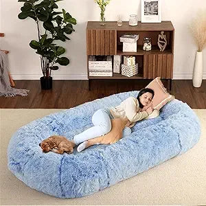 Human Sized Dog Bed for Adult People,71"x43.3"x10" Large Dog Bed for Men and Women, Washable Giant Dog Bed for Pets and Kids,Ant