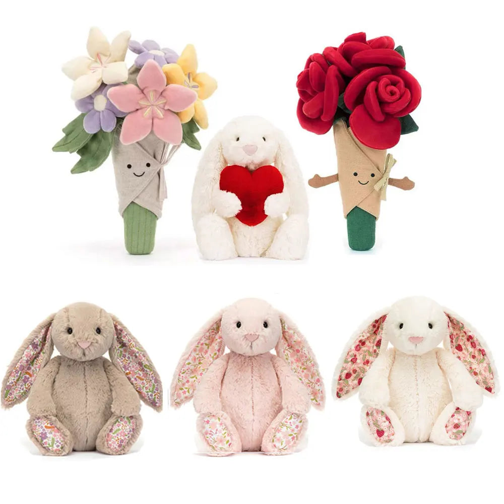 JC's Latest Peach Cake Series Includes Bouquets, Roses Plush Toys, Cartoon Characters, Adorable Children's Birthday Gifts