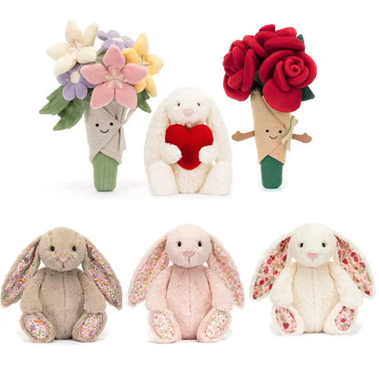 JC's Latest Peach Cake Series Includes Bouquets, Roses Plush Toys, Cartoon Characters, Adorable Children's Birthday Gifts
