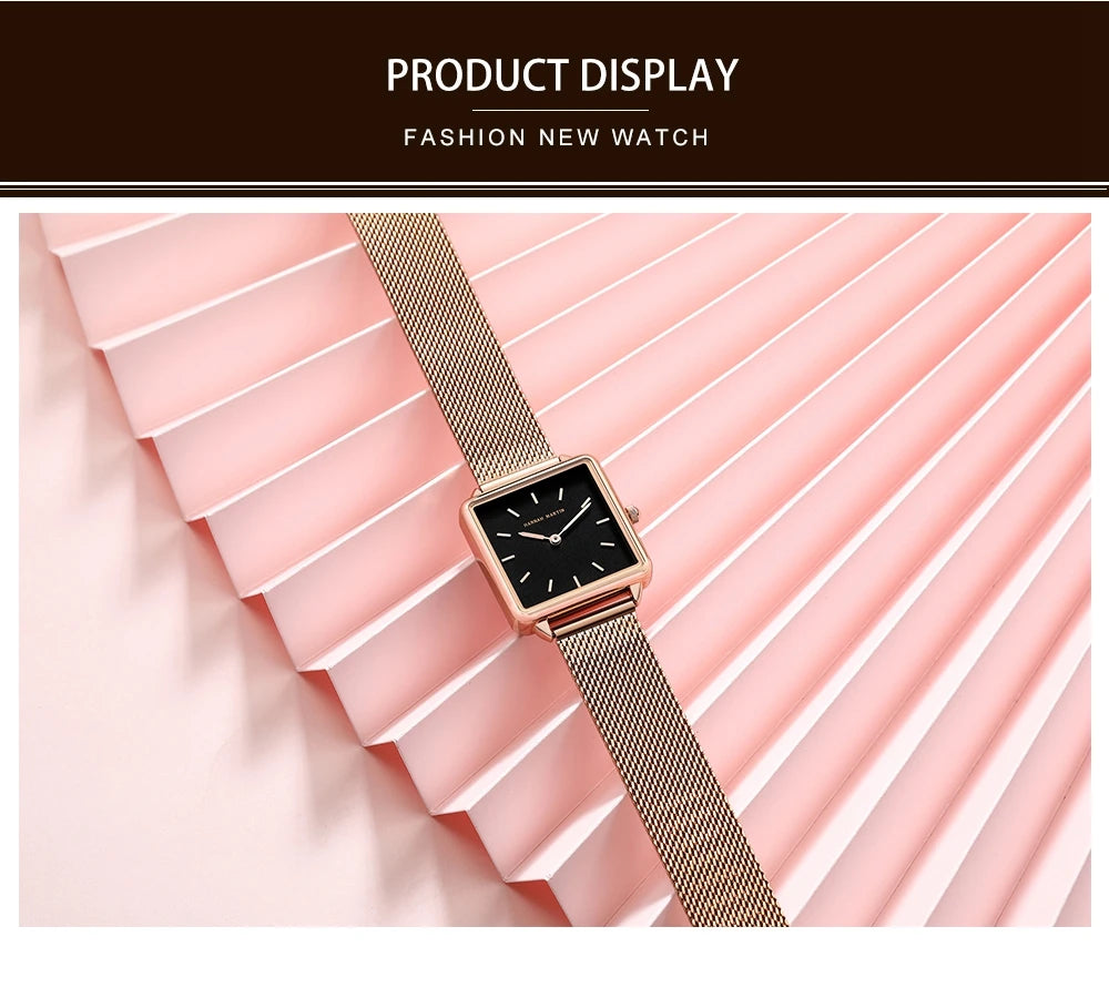 Simple Design Stainless Steel Strap Quartz Machine Core 3ATM Waterproof Wrist Watch Multifunctional Dropshipping Women's Watches