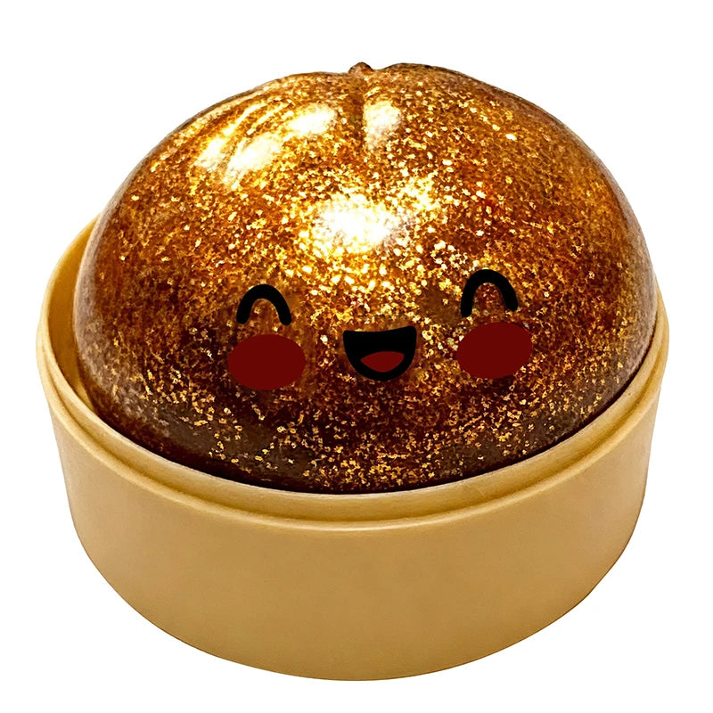Simulation Flash Dumpling Pressure Ball Slow Rebound Soft Pinch Decompression Baozi  modeling stress relief toy birthday Gifts