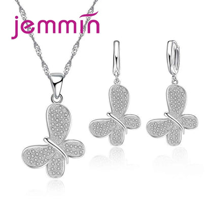 Hot Sale 925 Sterling Silver New Arrival Delicate Various Styles Peach Heart Shape Necklace Earrings Jewelry Sets For Women