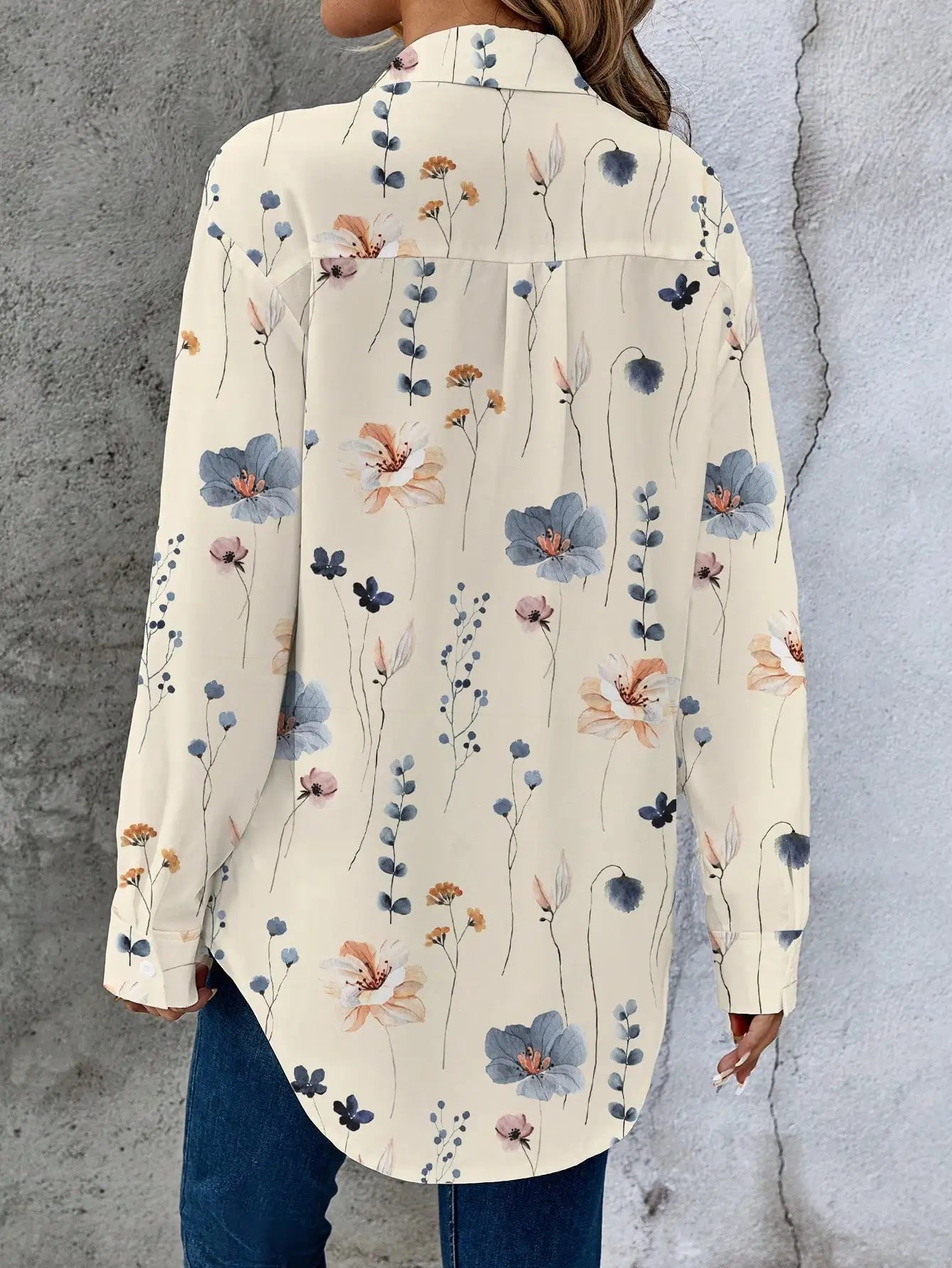 Women's Blouse Fashion Woman Elegant Multicolor 25 Summer Floral Print Casual Tops Coffee Dates  Weekend Brunches Park Strolls